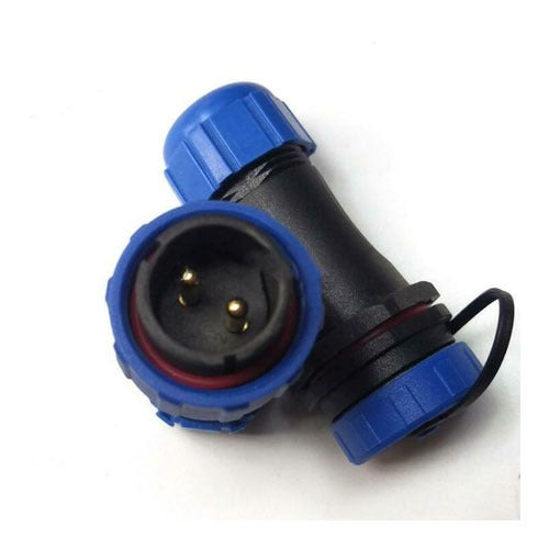 Male + Female - waterdichte kabelverbinder - 2 aderig - IP68 Male + Female - waterdichte kabelverbinder - 2 aderig - IP68